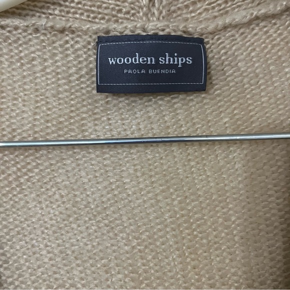 Wooden Ships Paola Buendia Cardigan Tan/Cream Size XS - Picture 5 of 6